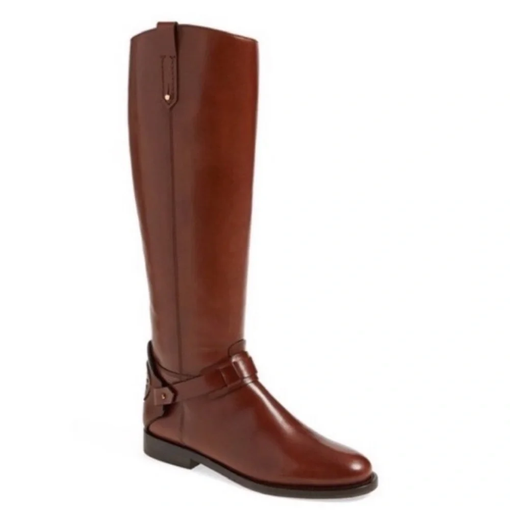Tory Burch Derby Riding Boot in Almond 8.5. Worn once!!!